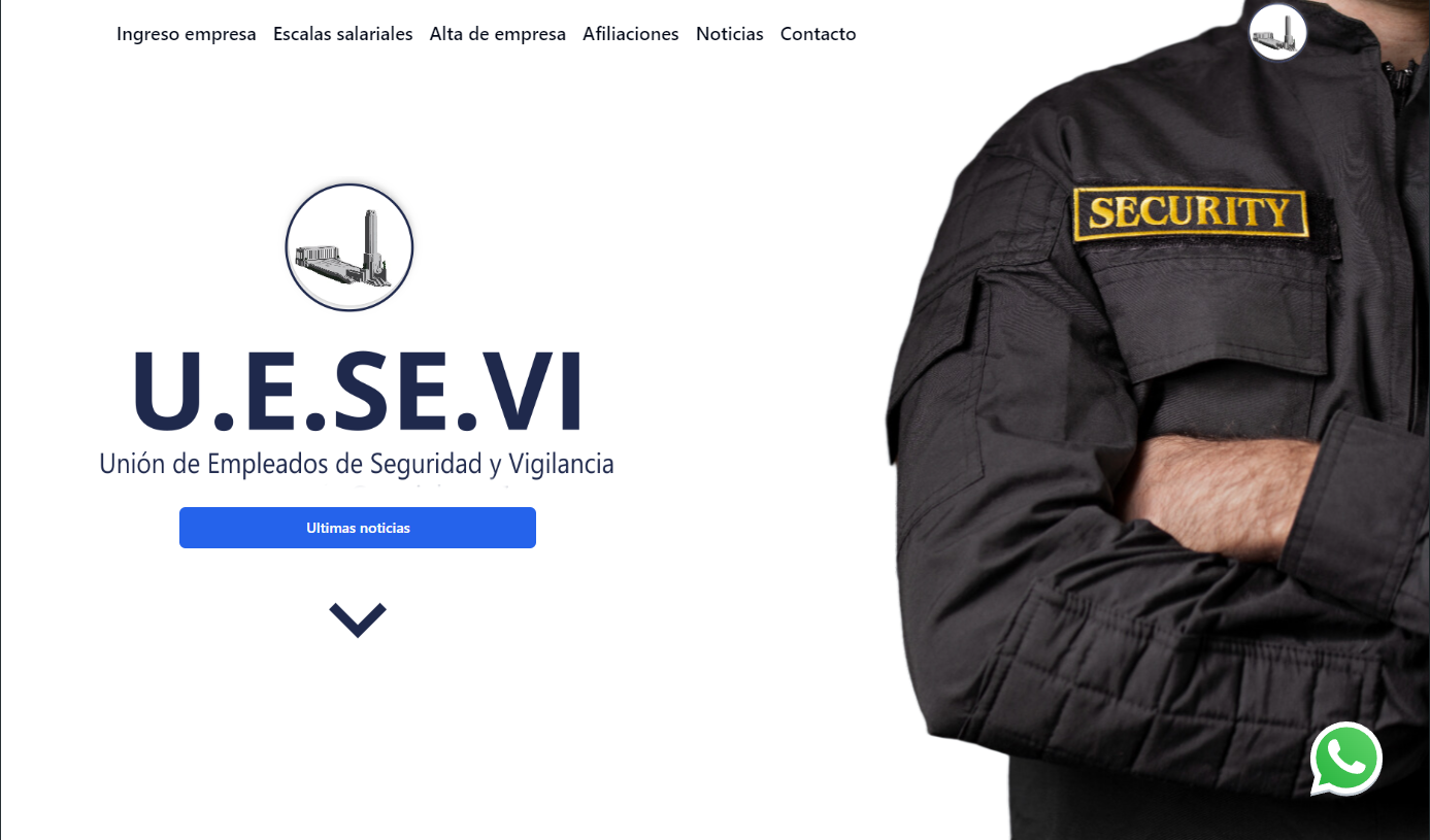 Landing Page para UESEVI
